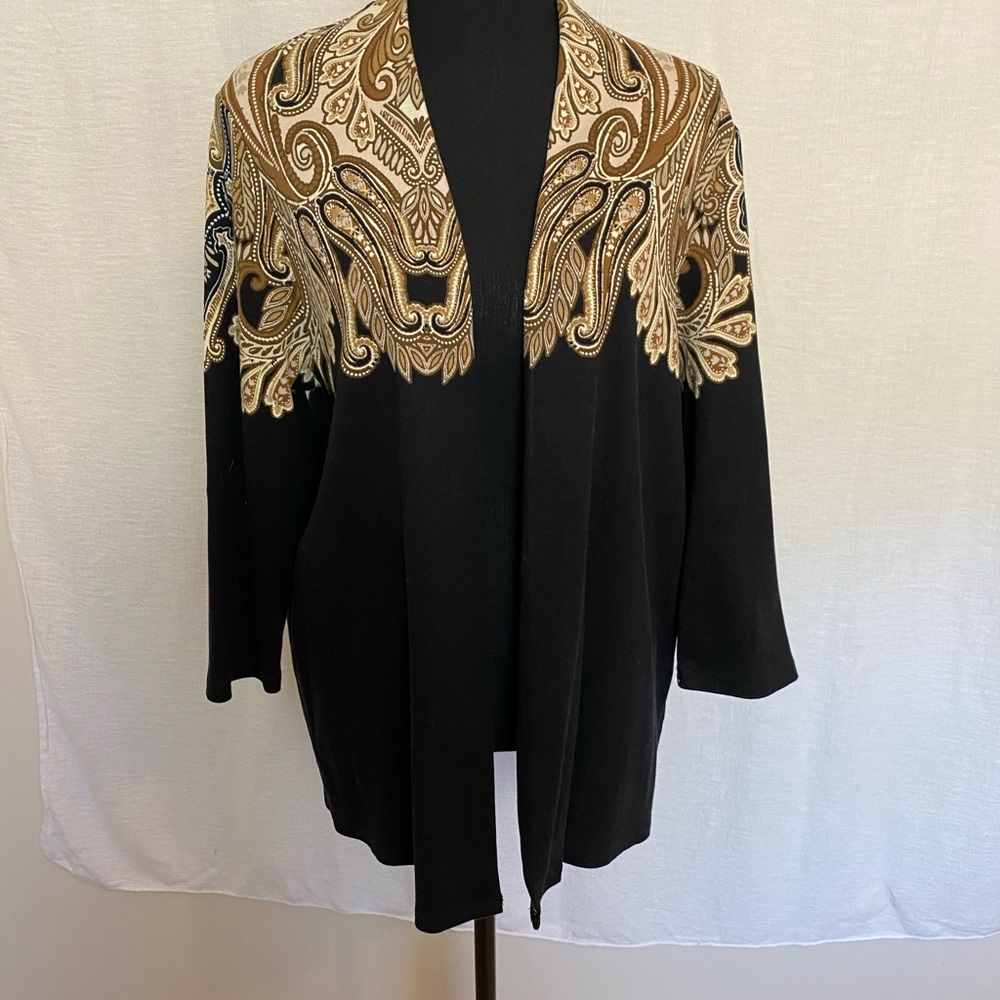 GC black print cardigan